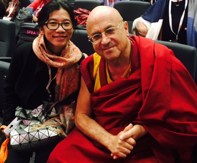 With Matthieu Ricard in 2017